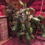 Assorted Silk Plants, palms and ficus