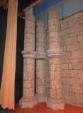 Three Very Large Theatre Prop columns