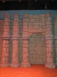 Theatre Props, Four Very Large Columns with spanning back drop