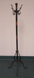 Fantastic bronze patina ornate clothes rack, hall tree