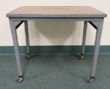 Industrial metal rolling table