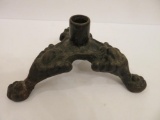 Ornate cast metal base, tripod