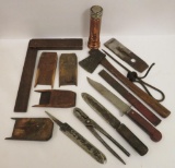 Lot of Old Tools and knives