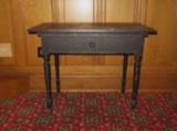 Primitive single drawer work table