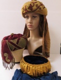 Three Regalia Hats, ornate