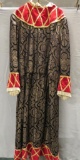 Regalia Undergarment, ornate brocade with red satin trim