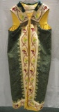 Ornate long tapestry embroidered vest