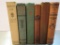 Six Art Noveau Cover Style Books, late 1800's early 1900's