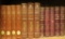 12 leather bound, decorative cover books