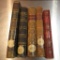 Five leather Bound Poetry Books