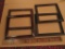 Four Large Heavy wood picture frames, Oak