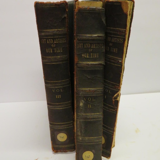 1888 Art and Artist of Our Time, Vol 1-3, Clarence Cook