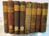 Assorted late 1800's books with decorative covers