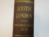 Leather bound book, 1875 Mystic London by C Maurice Davies