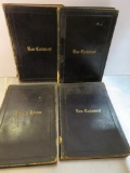 Four leather bound 1856 New Testament Books Vol 1-3 and 1871 Psalms,
