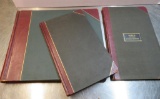 Three Vintage Large Ledger books, used