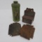 Kuco Chafing Powder Tin, Walter Baker lids and metal match holder