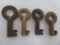 Four Railroad Keys