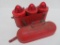C 1950 Anthes Force Oiler Emergency Flare Reflector set in metal box from Highway Truck