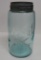 Quart Root Mason Jar with zinc lid, c 1906-1909