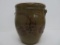 Interesting Stoneware Jar with grape design