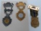 Fraternal medals, 1907/08 Elks and 1961 American Legion, Wisconsin
