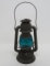 Dietz Barn Lantern, teal globe, 11