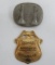 Mayor of Borough of Palmyra Hat Badge and Fire Dept Hat Badge