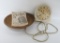 Vintage Kitchen lot with Deco style clock and wooden bowl