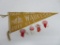 Vintage Waukesha Wis pennant and pins