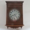 Large Oak Vintage Regulator Clock case with replacement face and mechanics, 31