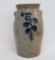 Hermann & Co 6 gallon cobalt decorated churn
