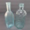 8 sided Schneck Pulmonic Syrup and Uncle Sam's Nerve and Bone Linament Bottles, 7