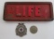Insurance Advertising, paper weight and medal/tokens