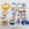 25 Assorted pin back buttons, Political Campaign buttons