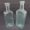 Ayers Cherry Pectoral and Compound Extract of Sarsparilla, open pontil, 7 1/2