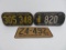 1934 and Two 1948 Wisconsin License Plates