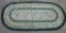 Oval Braided rug, 30