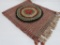 Hand woven rug and hand hooked chair seat