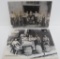 Two reproduced real photo pictures of barrel makers Cooper workers, Milwaukee