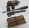 Old tools, weights and rat trap