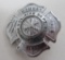 New York Volunteer Fire Dept Badge, Frankfort Center, 1 3/4