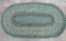 Oval Braided rug, 33