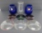 Vintage colored lantern globes and lenses