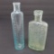 Mrs Winslows Soothing Syrup Curtis Perkins Prop and Swaim's Vermifuge, open pontil bottles