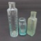Three small open pontil bottles, Thompson Water, Batchelors Liquid and Lickner Pills, 2
