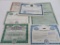 90 Old Stock Certificates