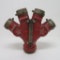 c 1910 Cast Aluminum and Brass Samual Eastman Fire Dept Hose Adapter for Horse Drawn truck