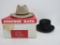 Stetson The Gun Club and black Wolbrit Fedora hats