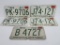 Five 1960 Wisconsin License Plates, two matched sets